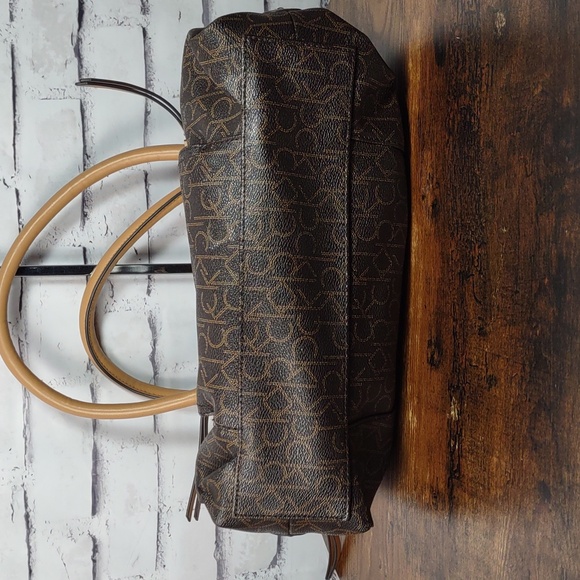 Calvin Klein Signature Monogram Satchel - Picture 9 of 16